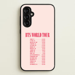 K-Pop Band World Tour List 2026 Galaxy A54 Case