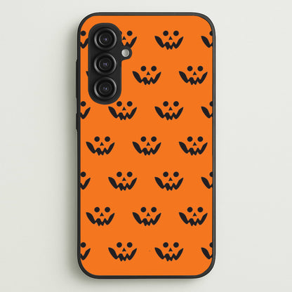 Carved Pumpkin Face Pattern Galaxy S23FE Case