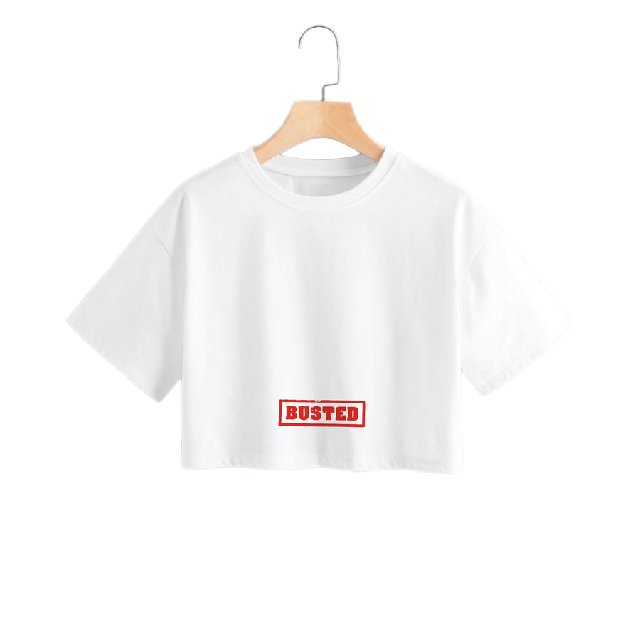 Band Logo - Busted Crop Top