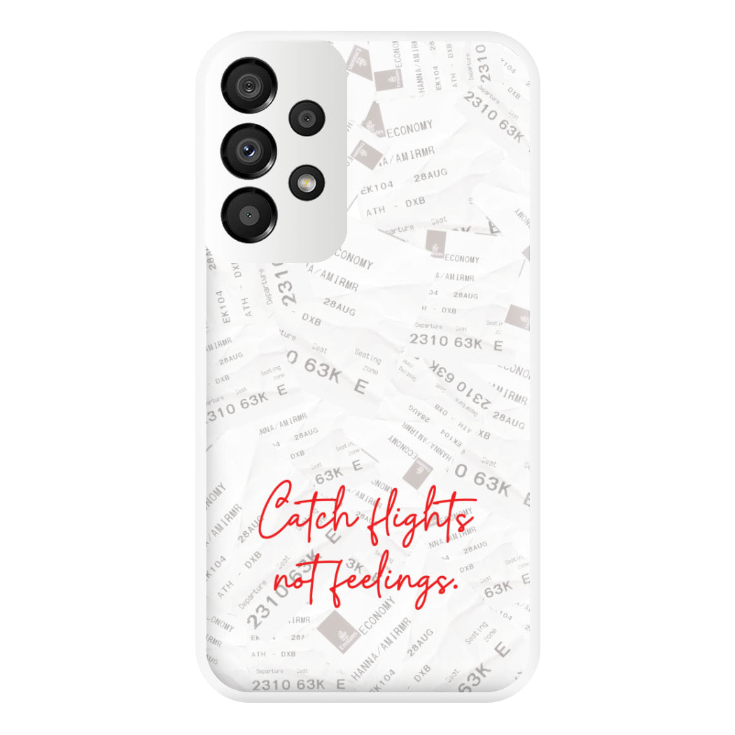Catch Flights Not Feelings Collage Galaxy A33 Case