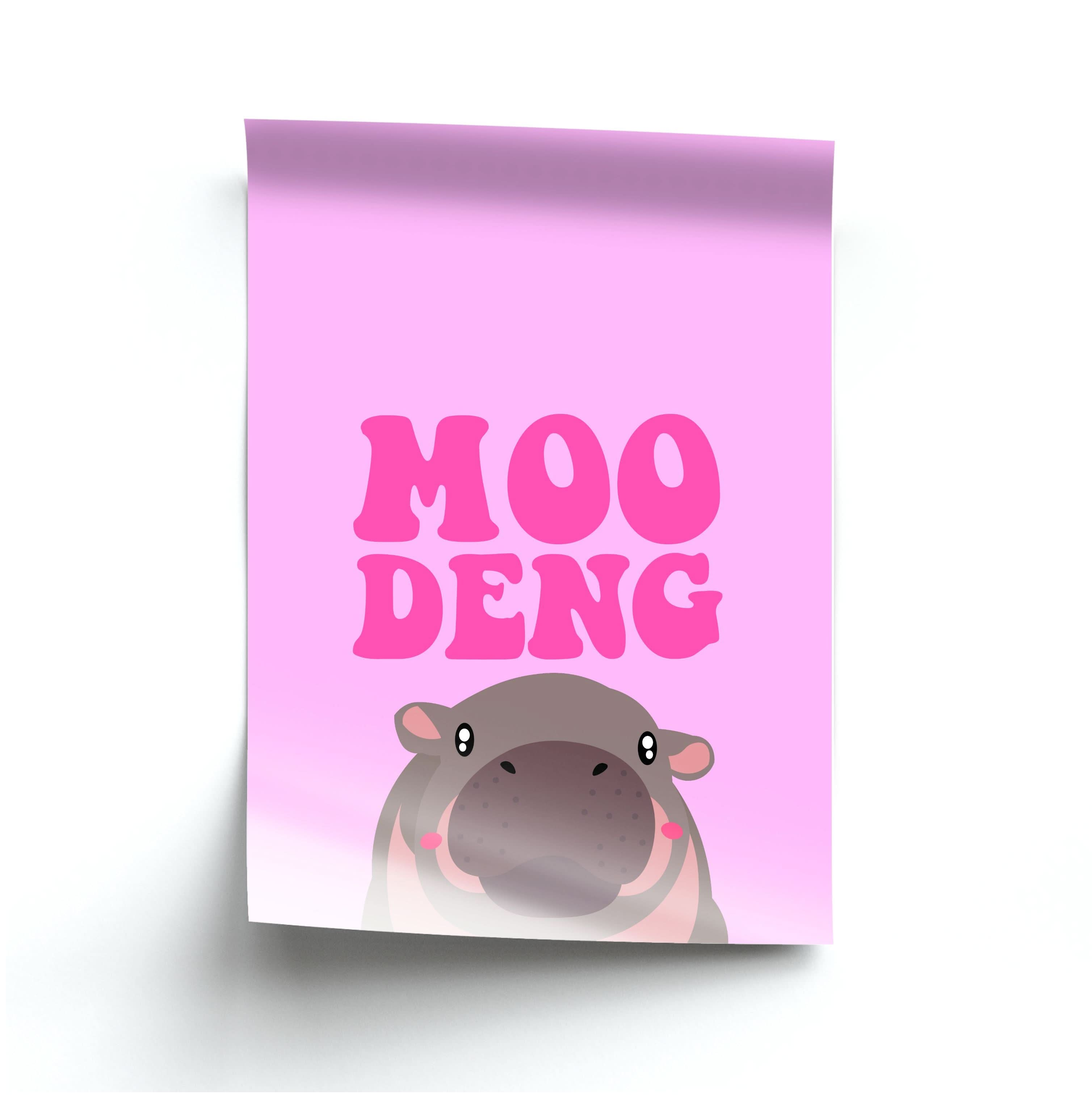 Moo Pink Poster