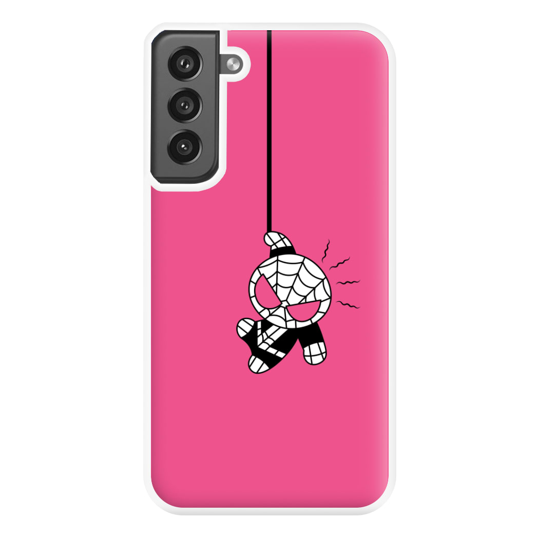 Pink Hanging Spider Hero  Galaxy S21FE Case