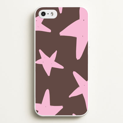 Chocolate & Strawberry Stars iPhone 5 / 5s / SE 2016 Case