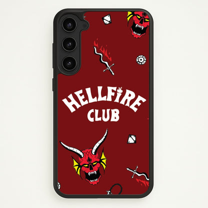 Hellfire Club Icons Collage Red Galaxy S23 Case