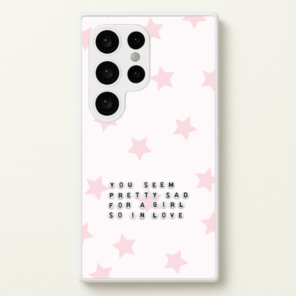 Pretty Sad Letter Beads Galaxy S24 Ultra Case