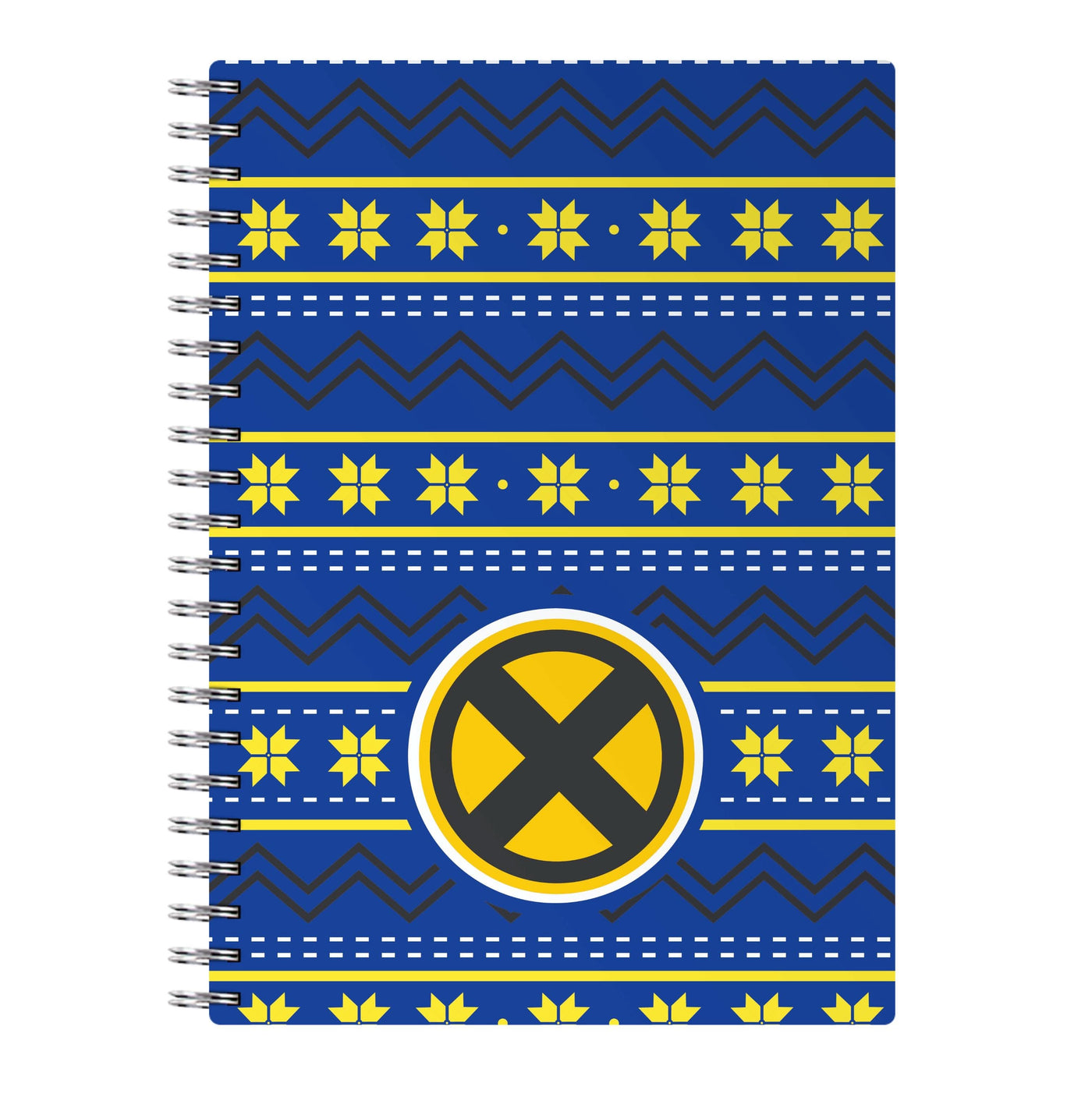 X Christmas Pattern Notebook