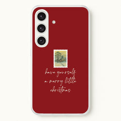 A Merry Little Christmas Stamp Galaxy S24 Case