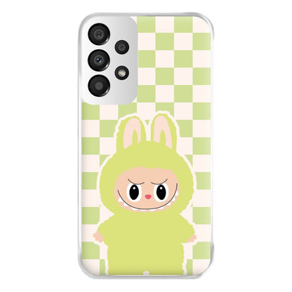 Checkered Cute Green Monster  Galaxy A33 Case