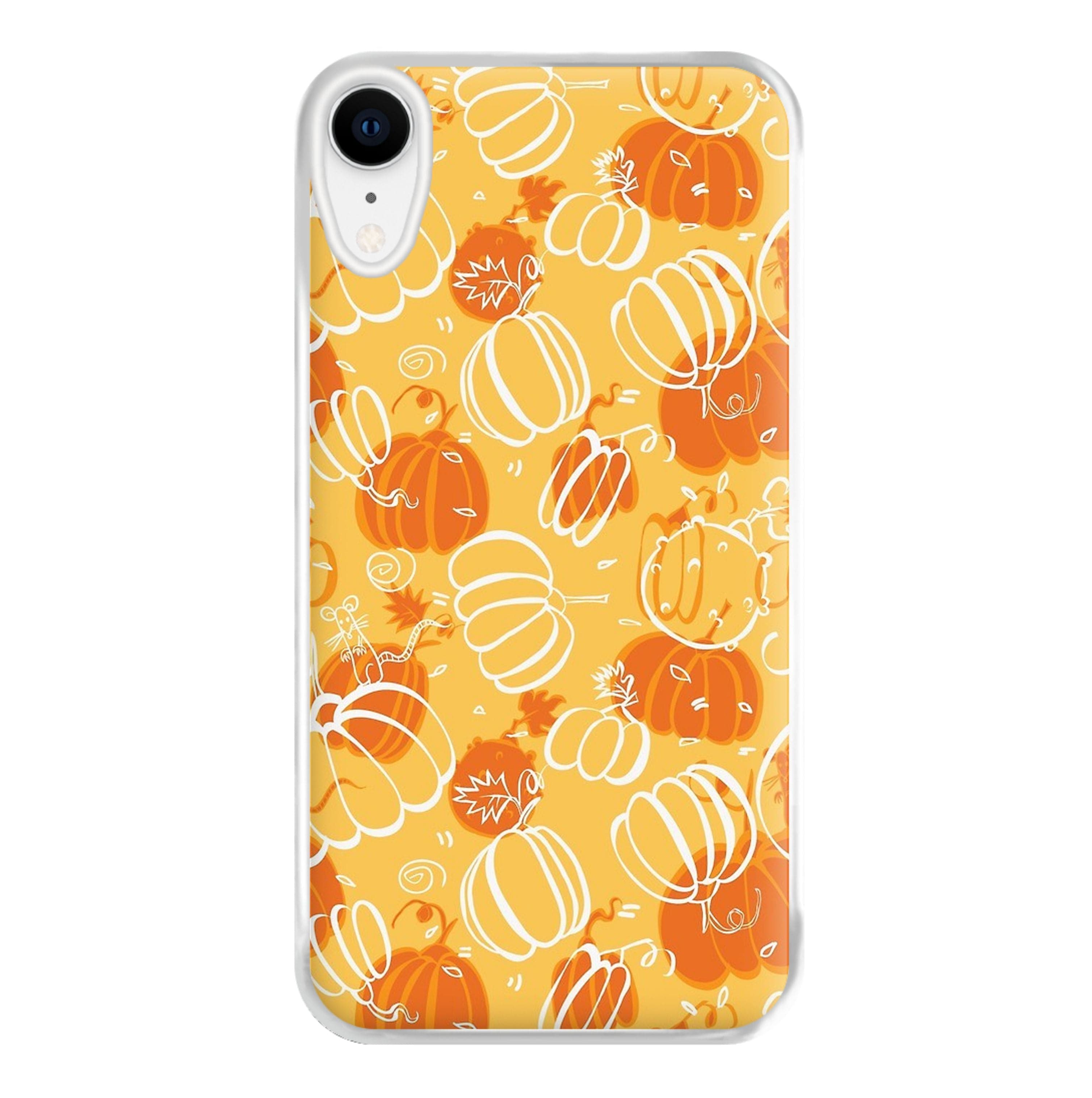 Drawn Pumpkin Pattern Phone Case