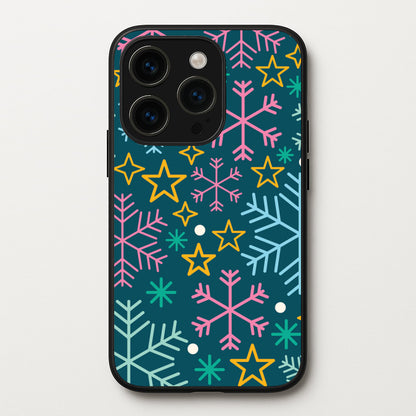 Colourful Christmas Symbols Pattern iPhone 14 Pro Case