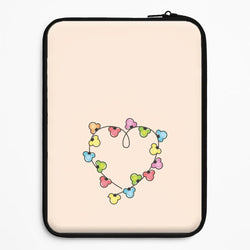 Cartoon Mouse Christmas Fairylights Heart Universal Laptop Sleeve
