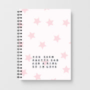 Pretty Sad Letter Beads Notebook 1