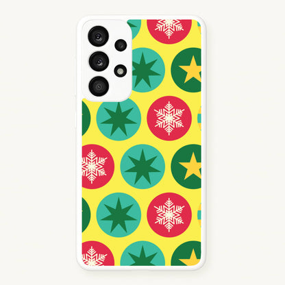 Colourful Abstract Baubles Christmas Pattern Galaxy A53 Case