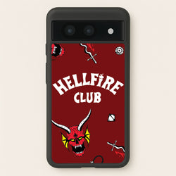 Hellfire Club Icons Collage Red Google Pixel 8a Case