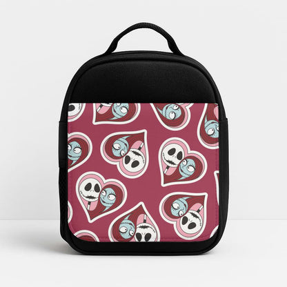 J And S Heart Pattern Insulated Lunch Bag