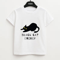 Black Cat Energy Kids T-Shirt