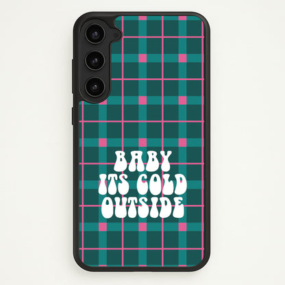 Baby It's Cold Outside Tartan Galaxy S23 Plus Case