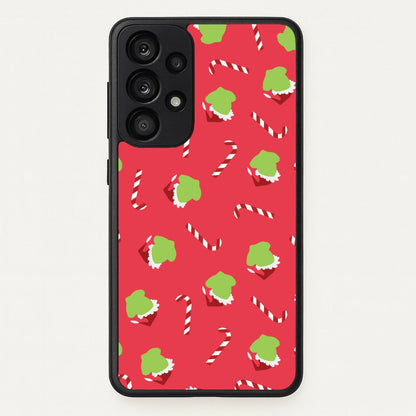 Green Creature And Candy Canes Pattern Galaxy A33 Case