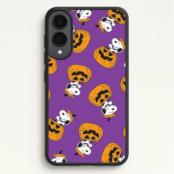 Cartoon Beagle Pumpkin Pattern Galaxy S25 Edge Case