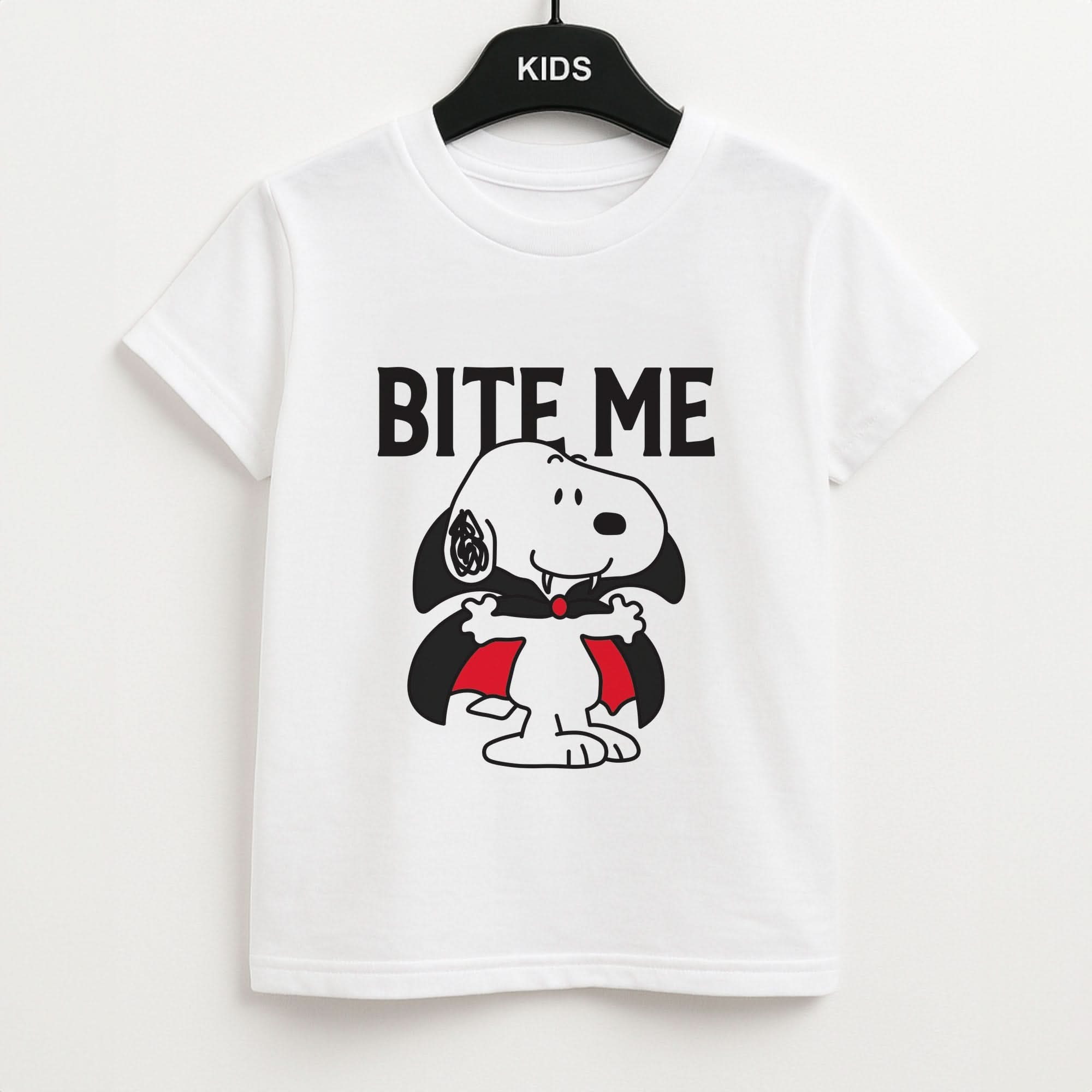 Bite Me Cartoon Beagle Kids T-Shirt