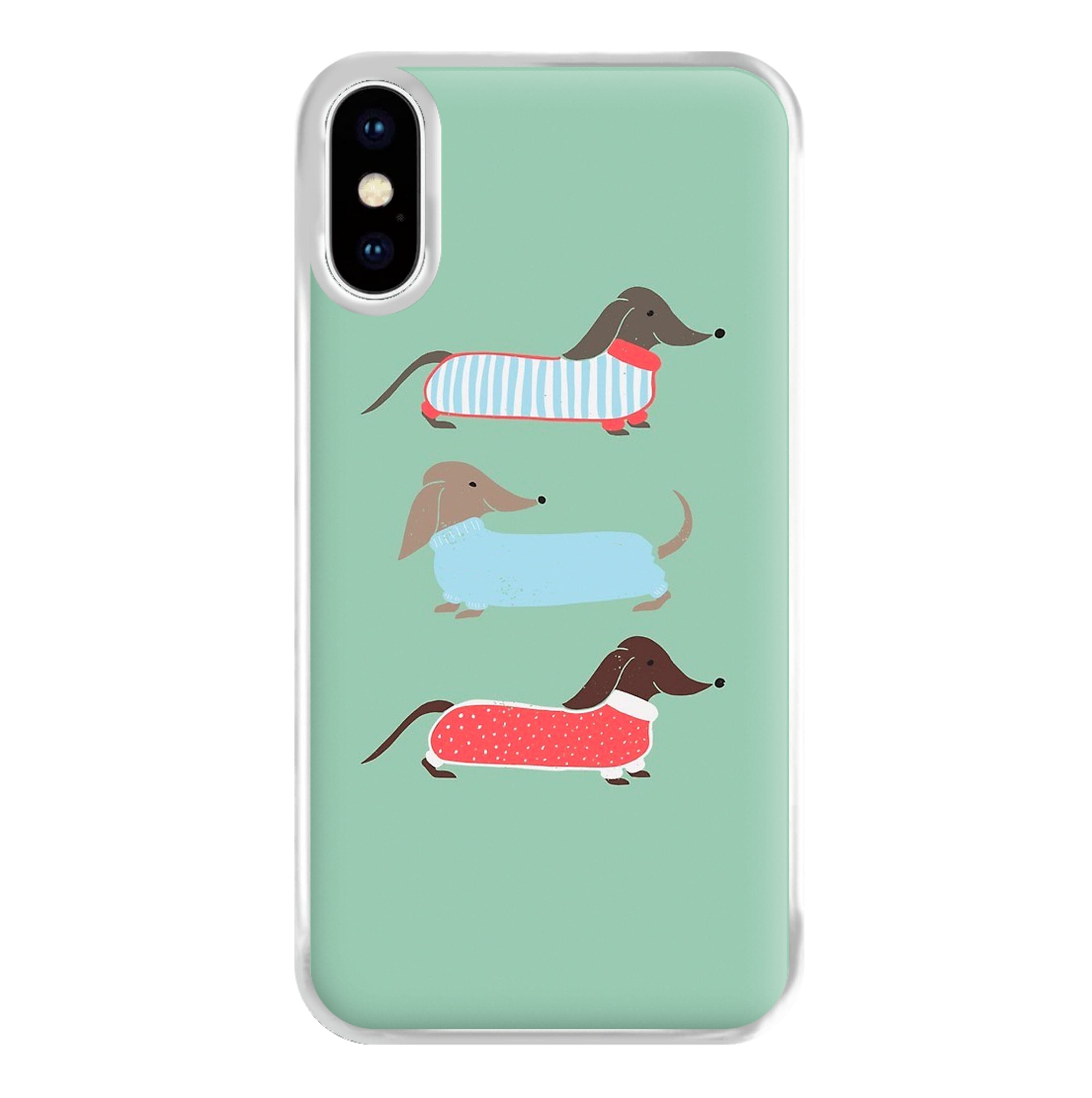 Sausage Dogs in Jumpers Phone Case