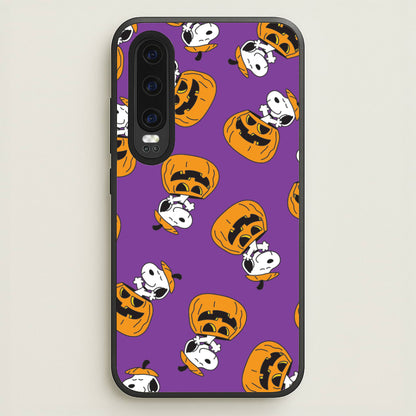 Cartoon Beagle Pumpkin Pattern Huawei P30 Case
