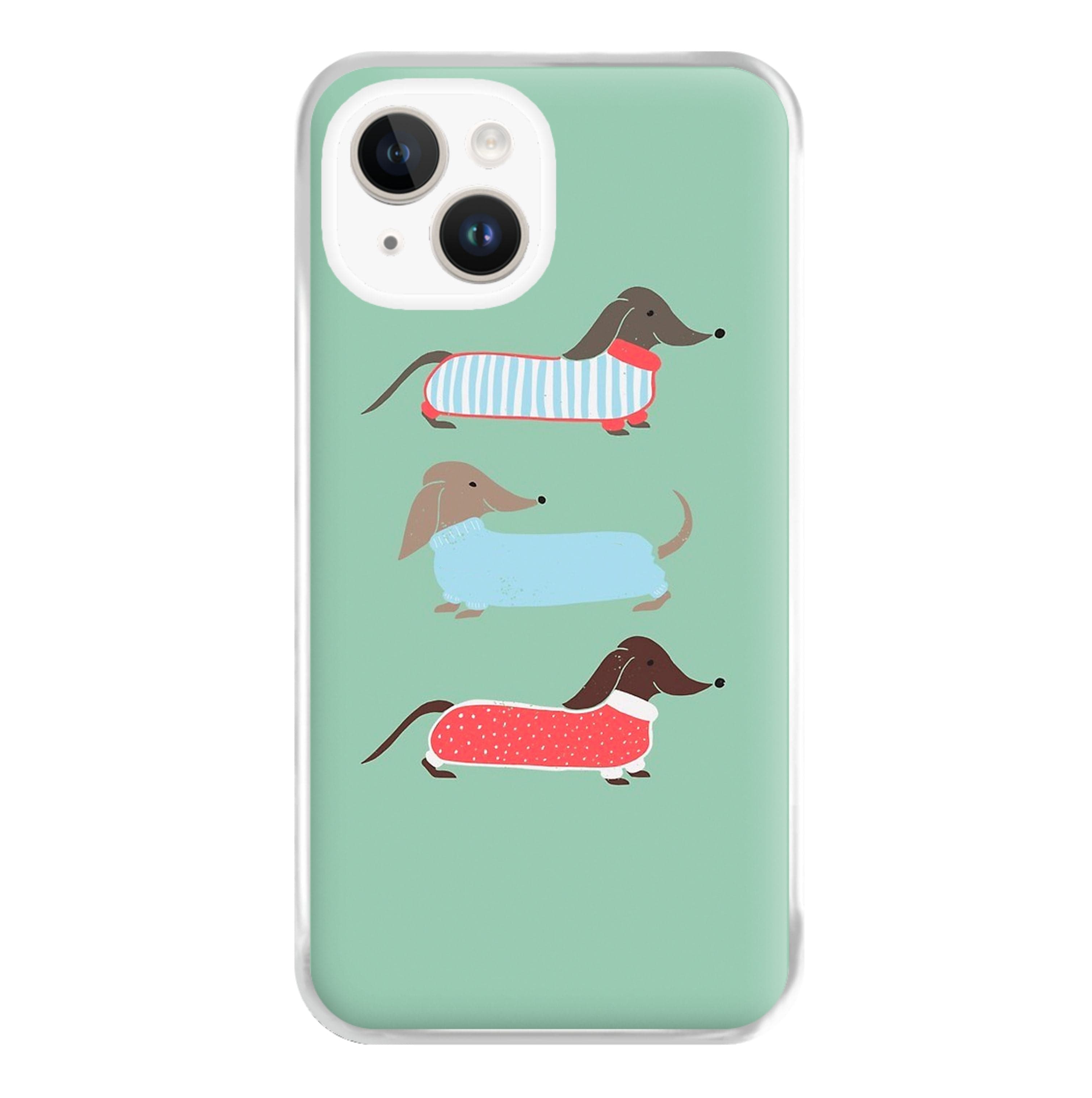 Sausage Dogs in Jumpers Phone Case