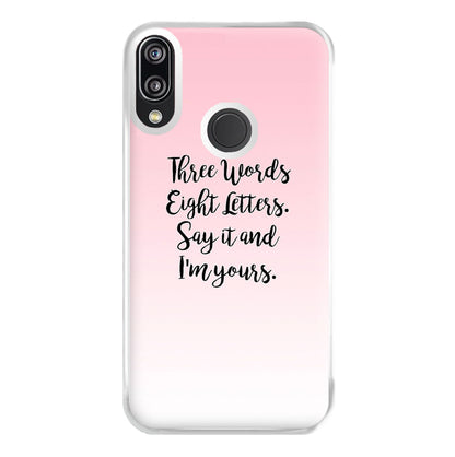 Three Words, Eight Letters - Gossip Phone Case