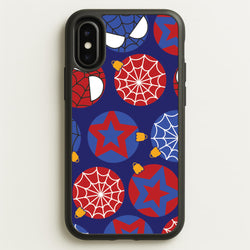 Spider Hero Baubles Pattern iPhone X / XS Case