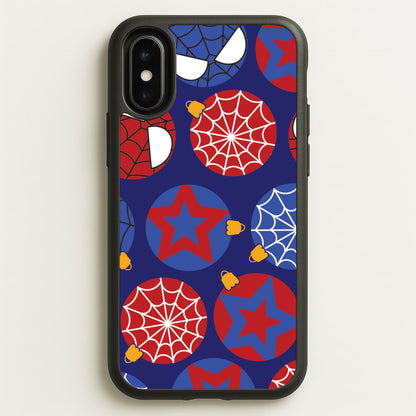 Spider Hero Baubles Pattern iPhone X / XS Case