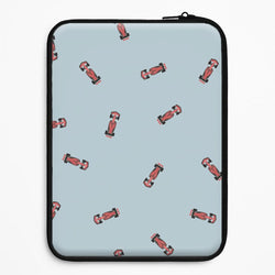 Race Cars Pattern Blue Universal Laptop Sleeve