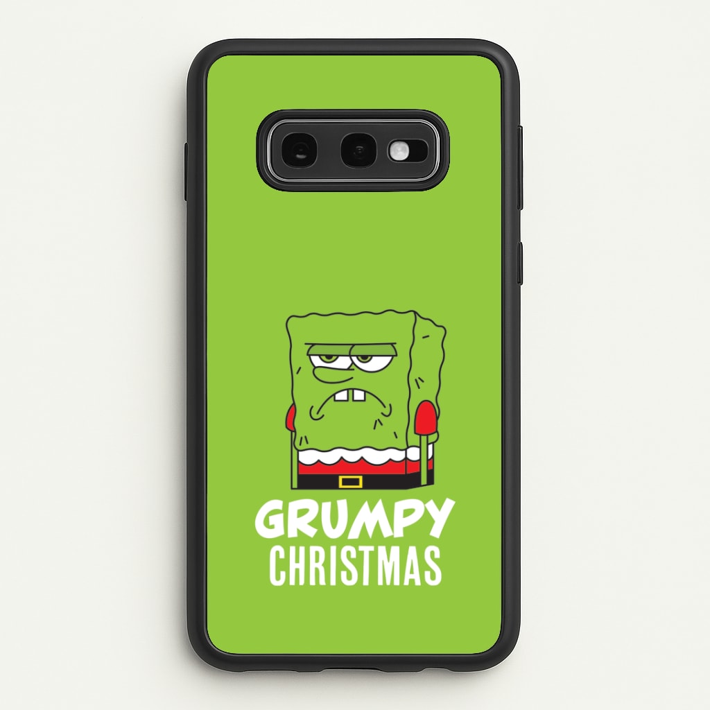 Grumpy Christmas Cartoon Sponge Galaxy S10e Case