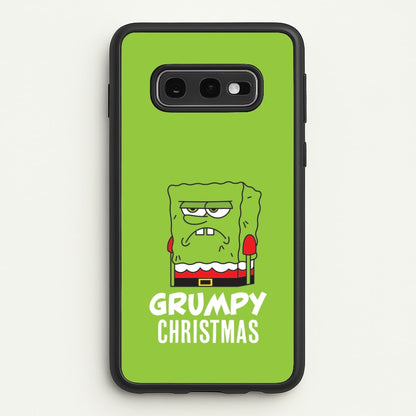 Grumpy Christmas Cartoon Sponge Galaxy S10e Case