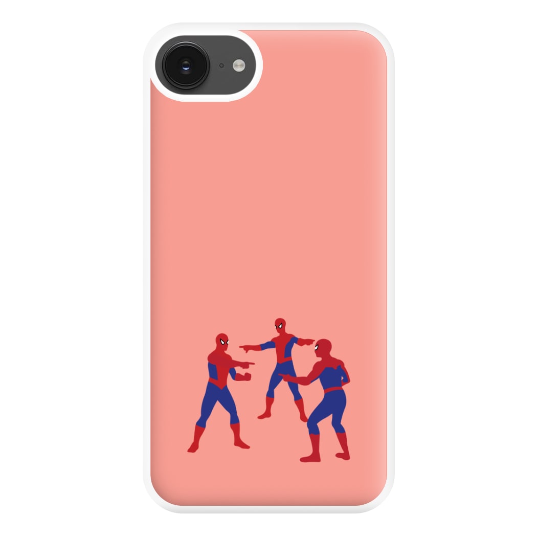 Spider Hero Pointing Meme iPhone 16e Case