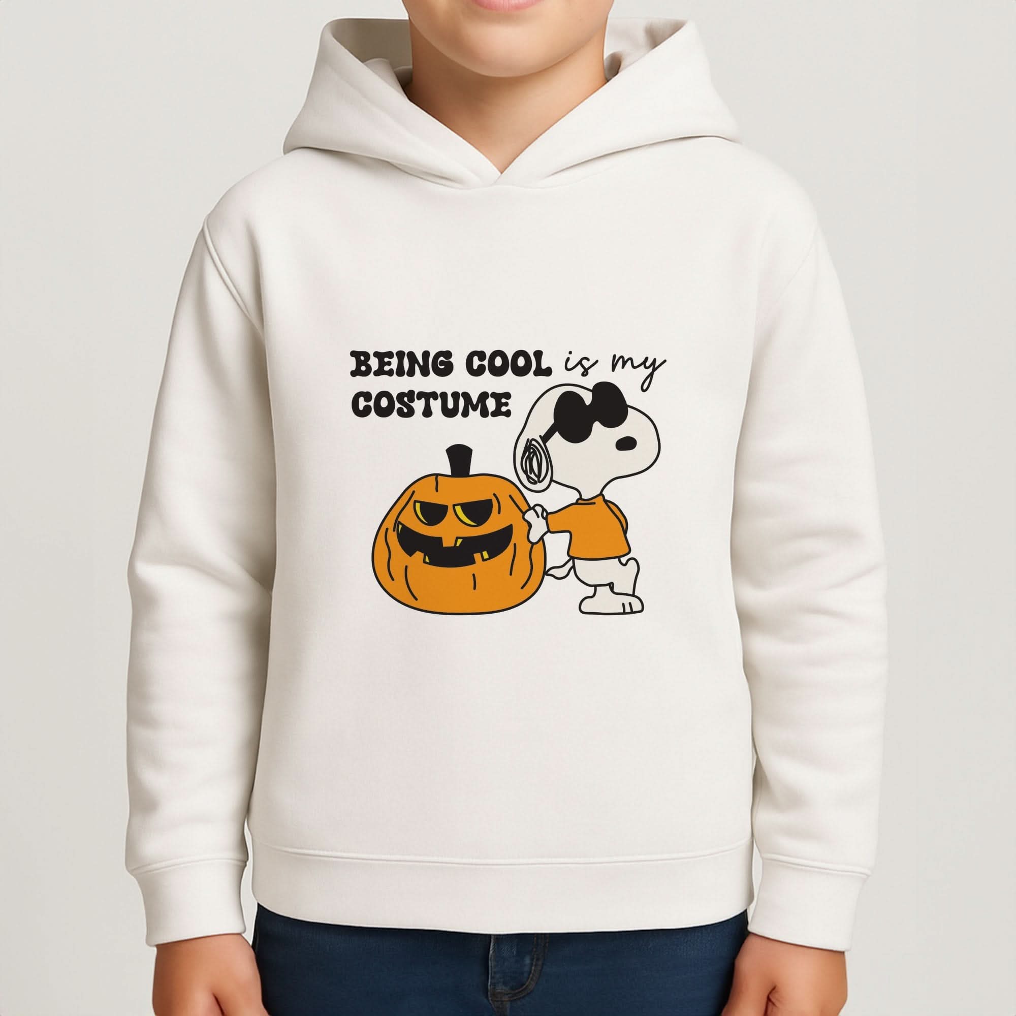 Being Cool Is My Costume Boys Hoodie