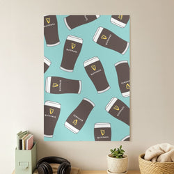 Stout Pint Pattern Poster