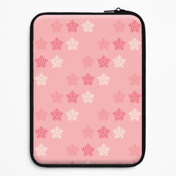 Red Slowflakes Christmas Pattern Universal Laptop Sleeve