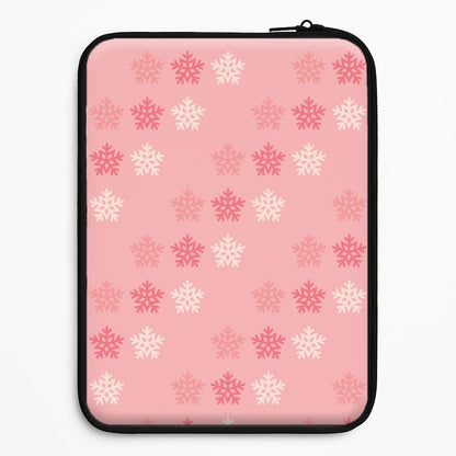 Red Slowflakes Christmas Pattern Universal Laptop Sleeve