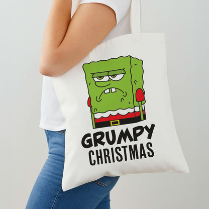 Grumpy Christmas Cartoon Sponge Shoulder Bag