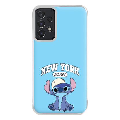 New York Blue Alien Galaxy A52 / A52s Case