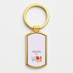 Teacher Starter Kit Gold Keyring