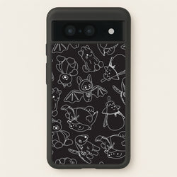 Halloween Plushies Pattern II - Halloween Google Pixel 8 Case
