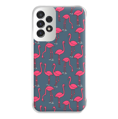 Basic Pink Flamingo Pattern Phone Case