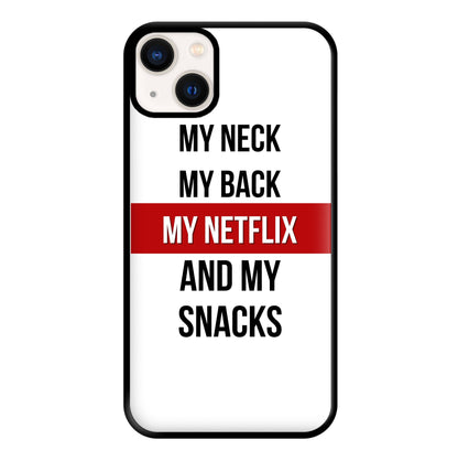 My Netflix & My Snacks Phone Case