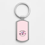 We're Going Haunting  Silver Metal Keyring