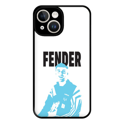 Fender Silhouette Blue iPhone 15 Case