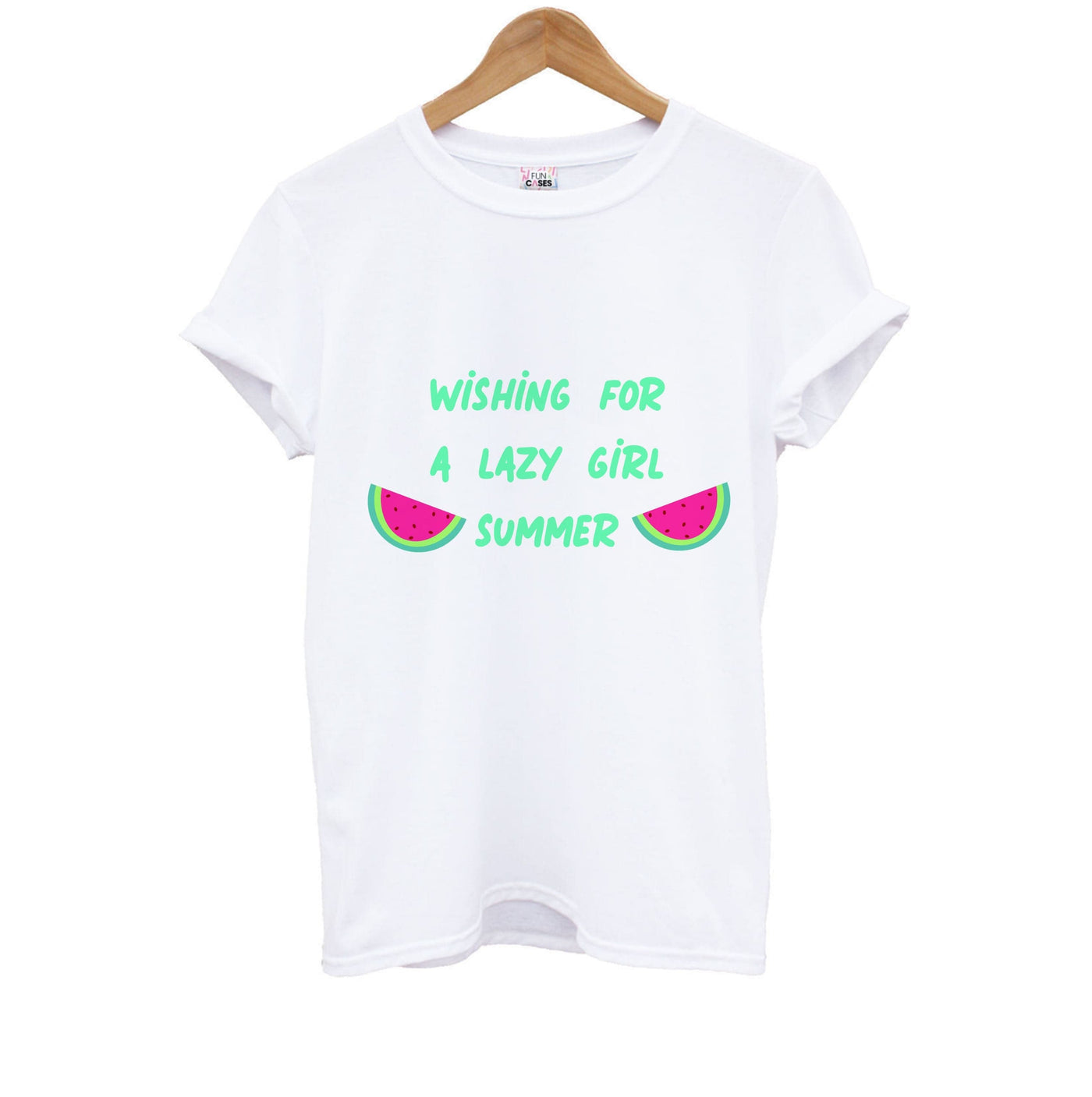 Wishing For A Lazy Girl Summer - Summer Kids T-Shirt