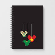 Cartoon Mouse Hanging Baubles Notebook 1