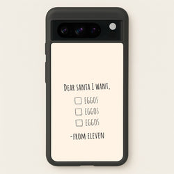 Eleven's Christmas List Google Pixel 8 Pro Case