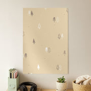 Minimal Christmas Trees Pattern Poster 1
